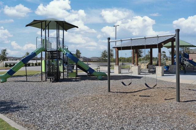 view of jungle gym