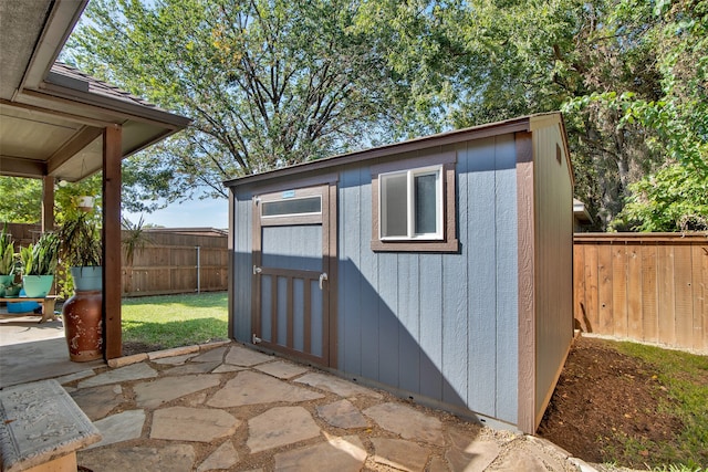 view of outbuilding