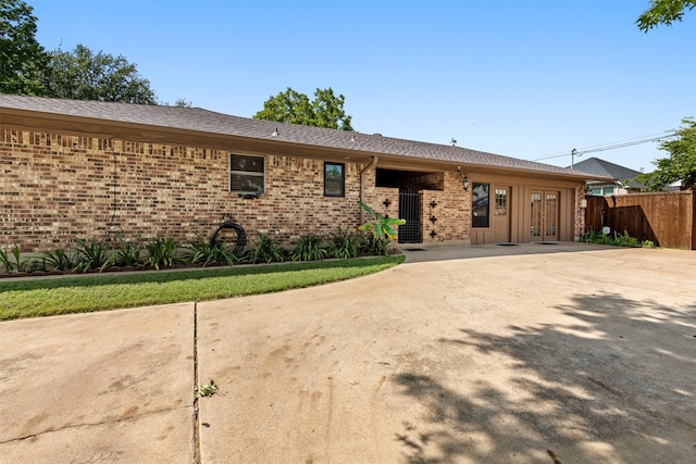 view of ranch-style house