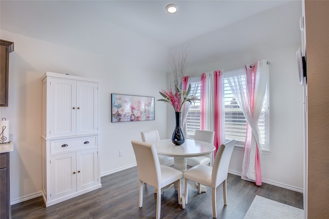 dining room featuring dark hardwood / wood-style floors