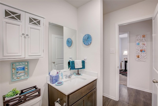 302 Patina St, Josephine, TX 75189 - bathroom with vanity and wood finished floors