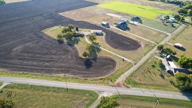 bird's eye view featuring a rural view