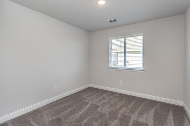 113 Bailey Ranch Dr, Lindsay, TX 76240 - spare room featuring baseboards, dark carpet, and recessed lighting