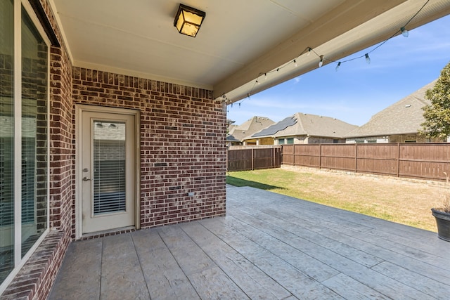 view of patio with a deck