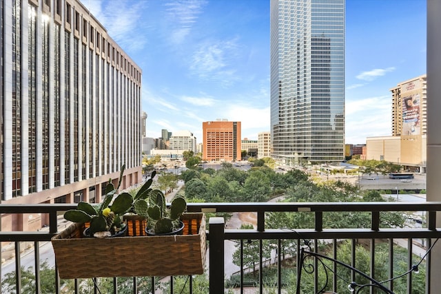 view of balcony