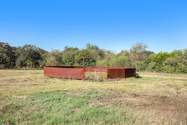 view of yard featuring a rural view