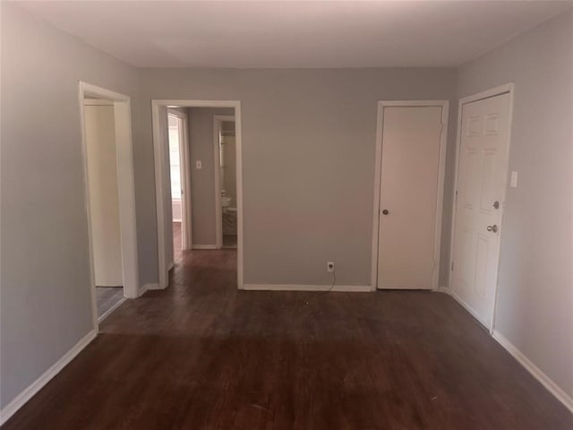 interior space featuring dark hardwood / wood-style floors