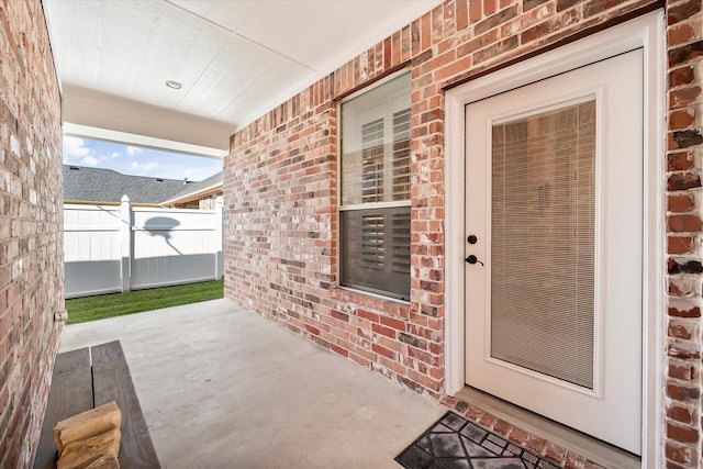 view of entrance to property