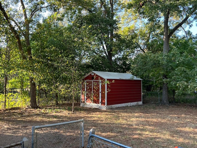 view of outdoor structure