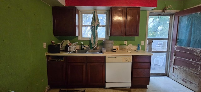 kitchen featuring sink and dishwasher