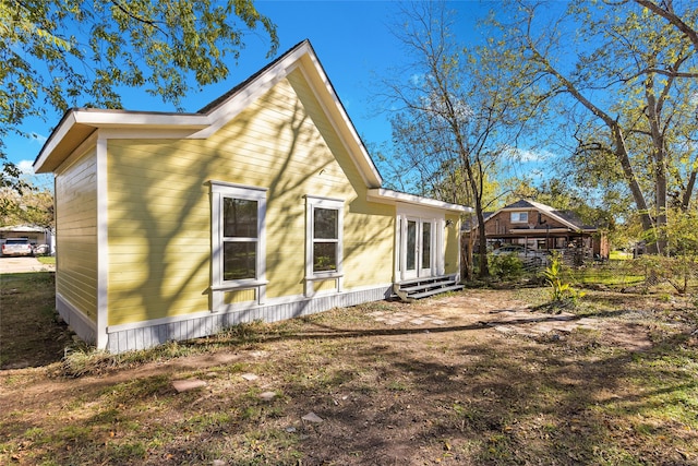 view of back of property