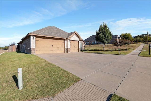 ranch-style house with a front yard