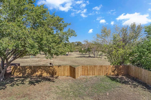 view of yard featuring a rural view