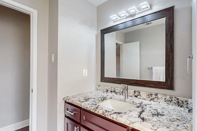 bathroom with vanity