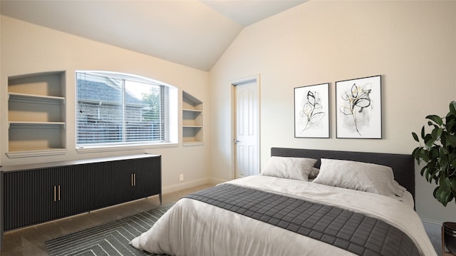 3123 Pamplona, Grand Prairie, TX 75054 - carpeted bedroom featuring lofted ceiling and baseboards