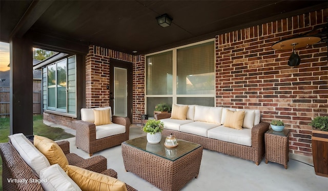 3123 Pamplona, Grand Prairie, TX 75054 - view of patio / terrace with outdoor lounge area