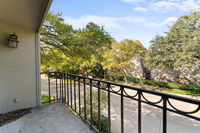 view of balcony