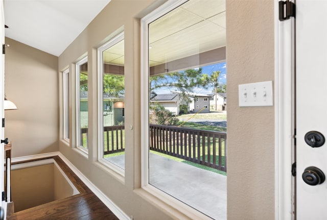 16077 Saint Paul Dr, Caney City, TX 75148 - doorway featuring wood finished floors