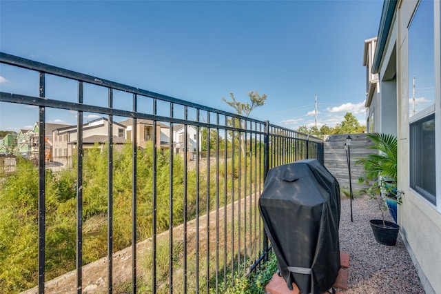 exterior space with grilling area