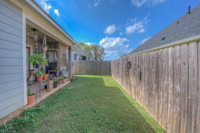 view of yard