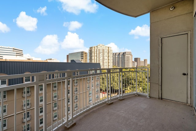 view of balcony