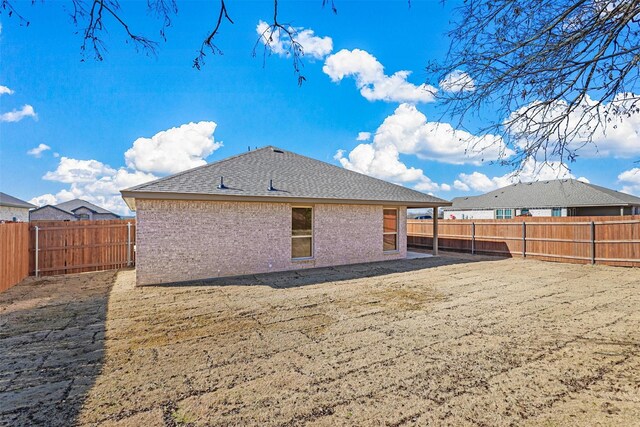 view of back of property