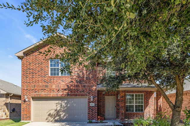 front facade featuring a garage