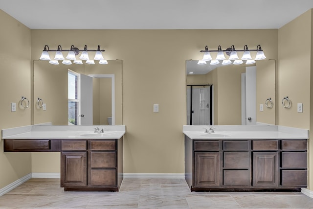 bathroom with vanity