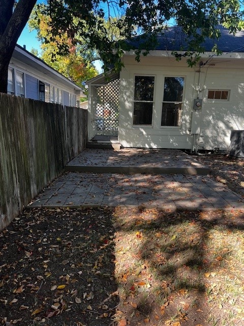 view of home's exterior featuring a patio area