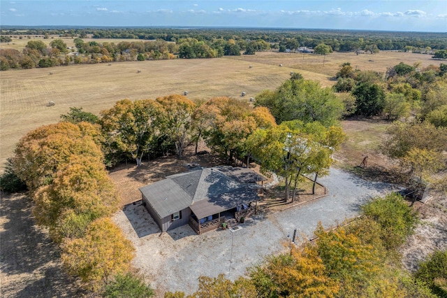 bird's eye view featuring a rural view