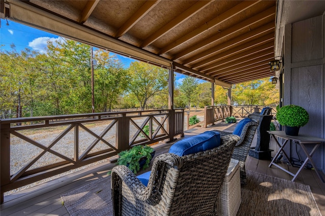 view of wooden terrace