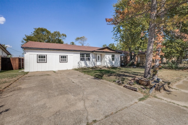 view of ranch-style home