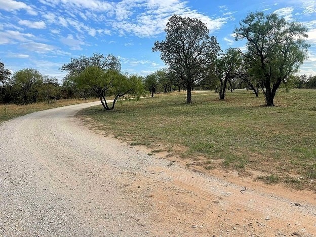 view of road featuring a rural view