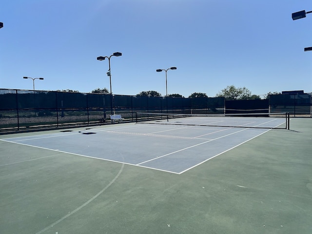 view of tennis court