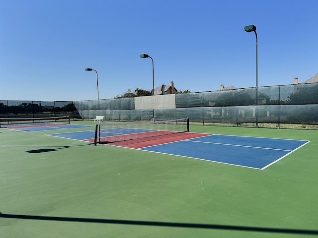 view of tennis court