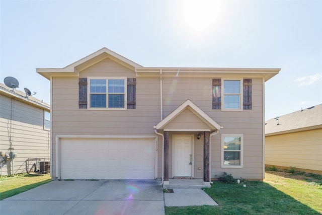 view of front of home featuring a garage