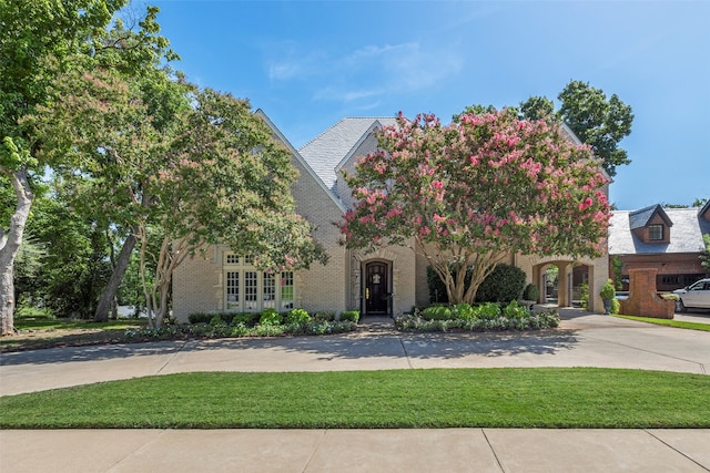 view of front of property with french doors