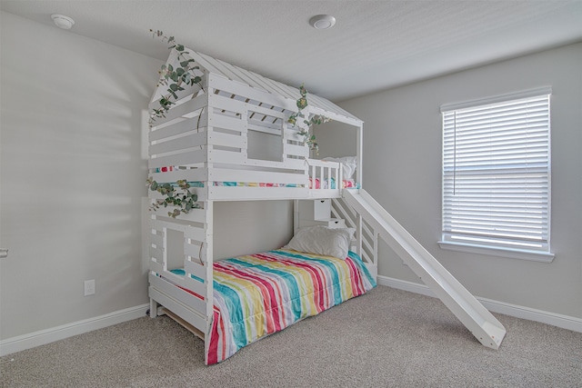 bedroom featuring carpet flooring