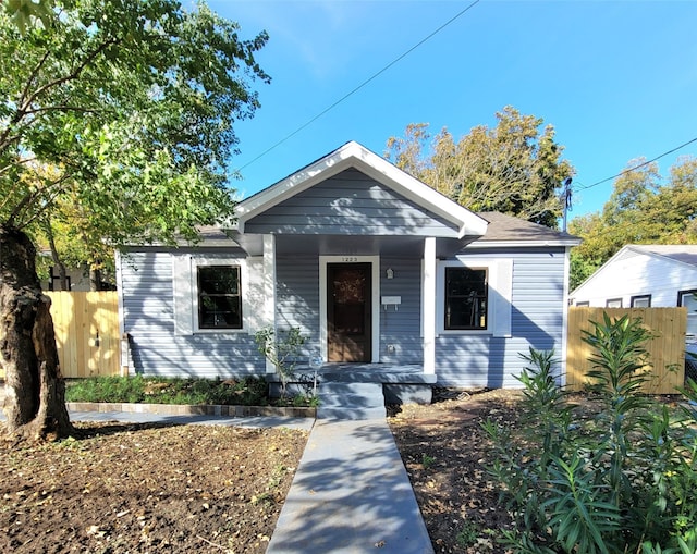 bungalow-style home featuring a porch