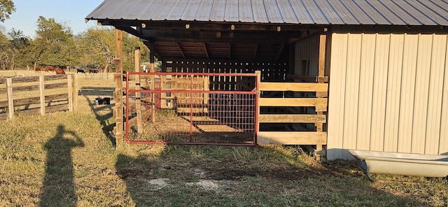 view of stable