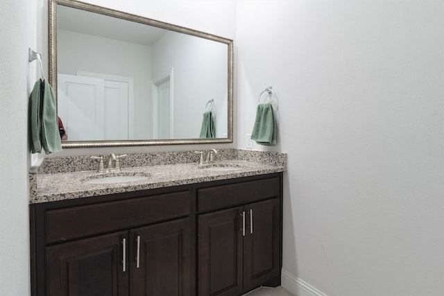 bathroom featuring vanity