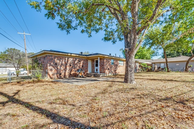 view of back of property