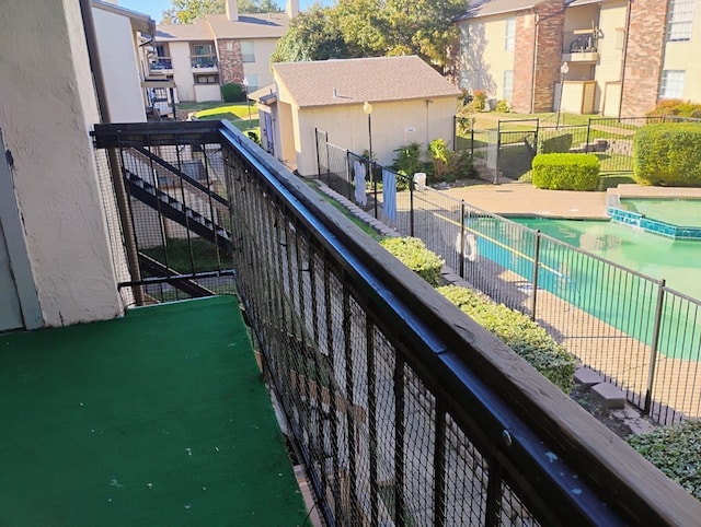 view of balcony