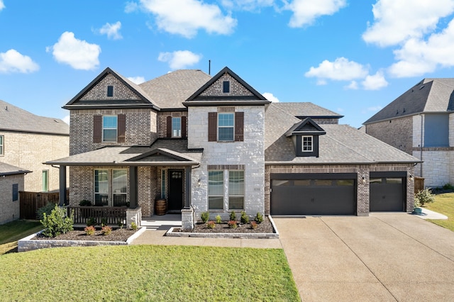 view of front of home featuring a front yard