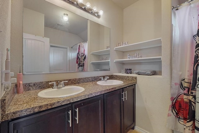 bathroom with vanity