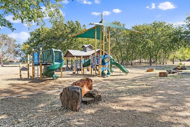 view of jungle gym