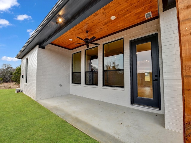 505 Aermotor Loop, Weatherford, TX 76085 - view of patio featuring ceiling fan