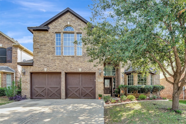 front of property featuring a garage