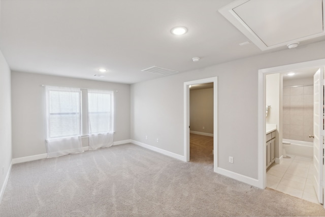 view of carpeted empty room