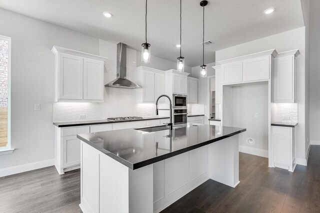 interior space featuring dark hardwood / wood-style flooring